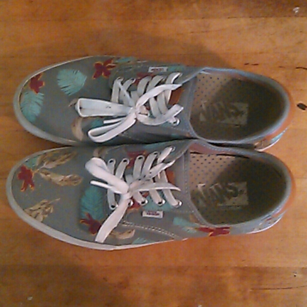 Floral Print Vans